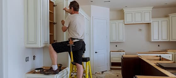 Accessible, open kitchen designed for aging in place