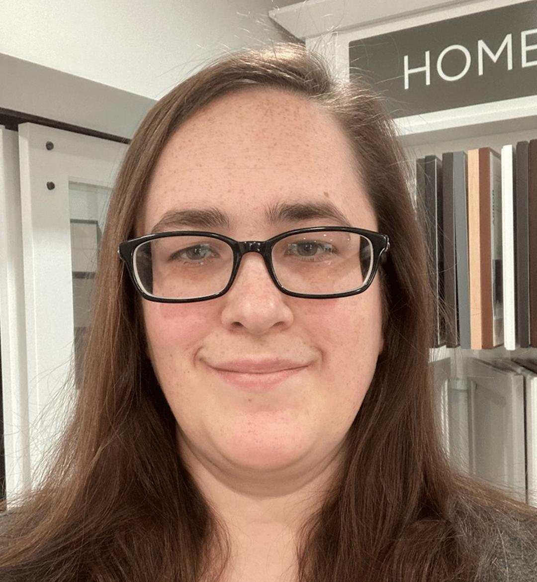 Portrait of Lauren Turner, office manager and design assistant at Seghi Renovations