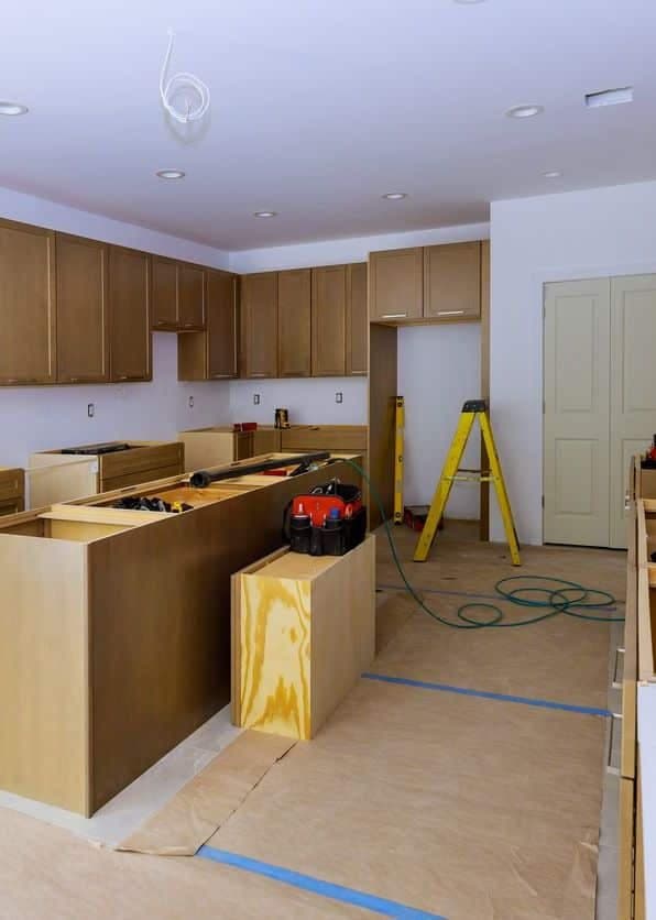 Custom cabinetry and stone countertops in a remodeled home